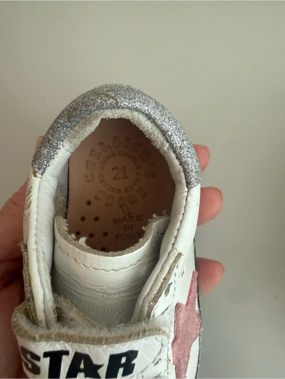 Golden Goose Toddler Old School Junior sneakers size 21